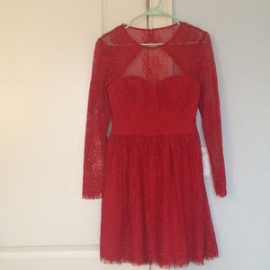 Lacy red dress from GUESS
